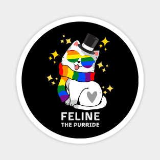 Feline The Purride LGBT Pride Cat, of LGBT Gay Pride Cat Magnet